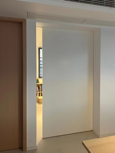 Pintu Kayu Sederhana dan Mewah Tanpa Rel, Pintu Saku Tak Terlihat, Pintu Kayu Tersembunyi, Dikustomisasi oleh Produsen - Product Image 5