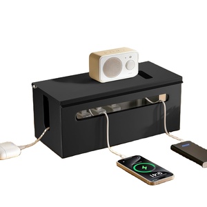 Caja Organizadora de Cables Metálica para Oficina en Casa, Caja Grande para Ocultar Cables Eléctricos y Regletas - Product Image 1