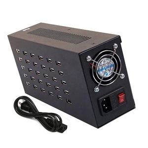 Station de charge USB 300W 30 ports pour iPhone iPad Samsung HTC etc. <span class=keywords><strong>Adapt</strong></span>é aux hôtels, aux écoles, aux centres commerciaux - Product Image 1