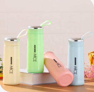 Taza de cuerpo recto con carcasa de plástico de doble capa creativa, portátil, logotipo personalizado, regalo, <span class=keywords><strong>publicidad</strong></span>, estudiante, práctica, bebida directa - Product Image 3