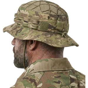 Custom Men's Tactical Boonie <b>Hat</b> Breathable Mesh <b>Bucket</b> <b>Hat</b> For Hunting Hiking Fishing Outdoor Activities - Product Image 2