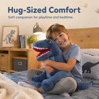 Supplier Grosir Boneka Dinosaurus Kartun Lucu Terlaris, Bantal Lembut untuk Dekorasi Kamar Tidur dan Permainan Anak