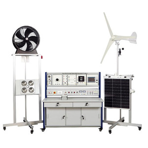 Simulateur d'énergie solaire et éolienne avec connexion au réseau, équipement pédagogique professionnel, matériel de formation sur les énergies renouvelables - Product Image 1