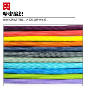 Cuerda con cordón plano de moda personalizada ecológica, punta de extremo de goma de poliéster para pantalones cortos con capucha, zapatos con acabado recubierto, novedad - Product Image 4