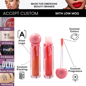 Brillo Labial Nude con Vitamina E y Tapa de Bola para <span class=keywords><strong>Chicas</strong></span>, Holográfico, Larga Duración, Efecto Espejo, No Reseca los Labios - Product Image 4