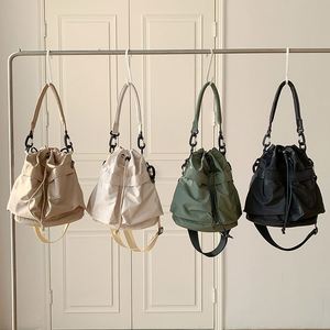 Nylon Fabric Hand Bag Drawstring Design Tote Bag Female Large Capacity Detachable Diagonal Korean Nylon Crossbody Shoulder Bag - Product Image 2