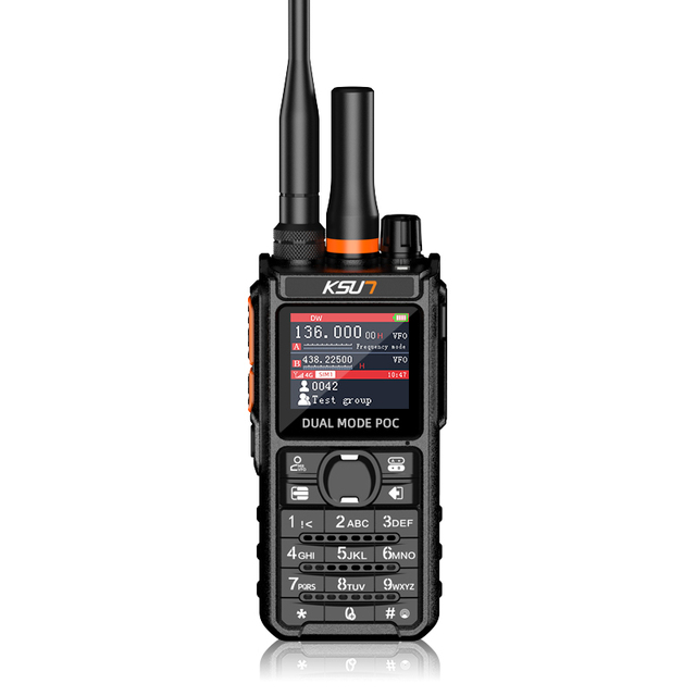KSUN CT69 10W 4G POC Radio Dual Mode Handheld Long Walkie Talkie Two Way Radio VHF UHF 136-174MHZ 400-470MHZ