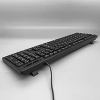 K-109P de clavier d'ordinateur standard filaire USB prend en charge l'anglais coréen royaume-uni russie français arabe espagnol