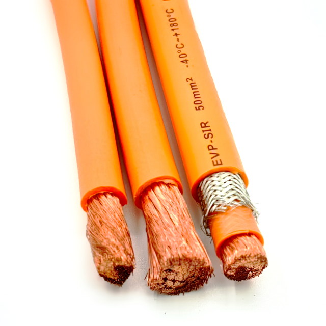 Haoqiang Electric Vehicle Wire Orange XLPE Insulated Shielded Copper Tinned Copper Charging EV Cable