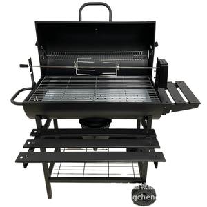 <span class=keywords><strong>Asador</strong></span> <span class=keywords><strong>de</strong></span> Carbón para Exteriores, Horno Ahumador, Parrilla para Barbacoa, Rostizador, Barril <span class=keywords><strong>de</strong></span> Metal Negro para Aceite - Product Image 2