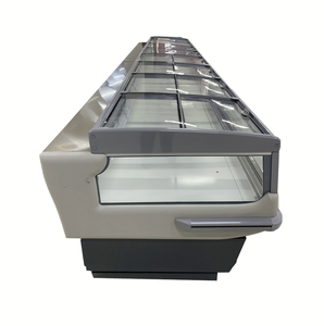 Refrigerador de exhibición de carne con congelador abierto de supermercado para tienda de conveniencia, refrigerador de exhibición de congelador de isla, vitrina de pescado Frigo - Product Image 4