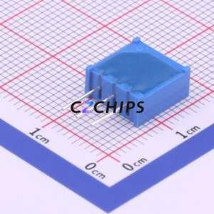 Résistance/potentiomètre réglable 3296W-1-254LF SIP-3P, 9,5x4,8 mm, résistance 250 kOhm, 10 %, 500 mW, 100 ppm/ ℃ - Product Image 2