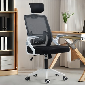 Sedia da Ufficio Ergonomica in Rete Confortevole con Schienale Alto, Girevole, Poggiatesta Regolabile e Ruote per Ufficio e Casa - Product Image 5