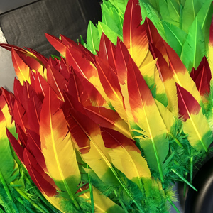Plumas de Pavo <span class=keywords><strong>Nandu</strong></span> Teñidas en Dos Tonos al por Mayor para Accesorios de Mochilas y Plumas de Lujo para Carnaval - Product Image 3