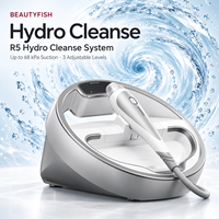 Appareil de nettoyage du visage Beautyfish H2o2 Small Bubble Machine Hydro Dermabrasion, machine de thérapie par aspiration pour usage en salon