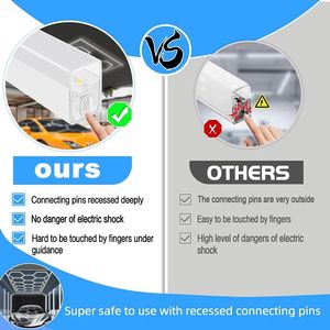 Lumière de plafond hexagonale LED DIY pour salon de coiffure, lumière de <span class=keywords><strong>garage</strong></span> hexagonale, lumière de tube LED en nid d'abeille 110V/220V pour atelier de détail automobile - Product Image 4