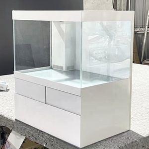 Factory Direct Sale CADE Ultra-white Acrylic <strong>400L</strong> Eco-Friendly <strong>Aquarium</strong> for Home Living Room Grass Coral Tanks Small Fish - Product Image 4