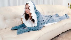 Dibujos animados mujer <span class=keywords><strong>embarazada</strong></span> tiburón maternidad saco de dormir pijama conjunto transpirable ecológico invierno tela <span class=keywords><strong>sirena</strong></span> chal Manta - Product Image 3