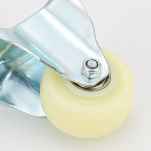 Fixed <b>Caster</b> 2 Inch Zinc Alloy Plate Mount PP <b>Wheel</b> Industrial Furniture <b>Casters</b> Durable Plain Bearing - Product Image 3