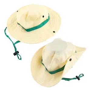 IDS-Sombrero de poliéster con visera ancha para exploración al aire libre, sombrero escolar de Safari