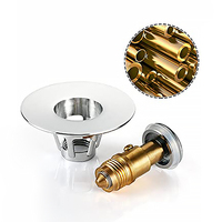 Tapón de drenaje nuevo de 1-1/8 ", 1-1/4", 1-1/2 ", 1-", escurridor de lavabo emergente de acero inoxidable, colador de fregadero con colector de pelo