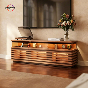 Mobile <span class=keywords><strong>TV</strong></span> <span class=keywords><strong>in</strong></span> Legno Massello Stile Nordico Mid-Century, Mobile Audio per Soggiorno e Camera da Letto, Mobiletto da Terra per Appartamenti Piccoli - Product Image 1