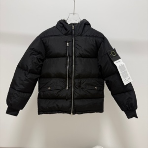 Unisex Hooded Cotton Padded Jacket Arm Buckle Tag Windproof Quilted <b>Coat</b> Multi Color Winter Street Outerwear - Product Image 3