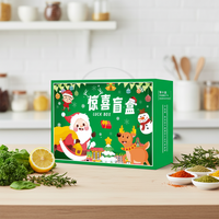 Boîte Cadeau Mystère en Gros, Carton Porte-Bonheur Pliant en Papier, Boîte Vide pour Papeterie, Fruits, Fleurs et Vin