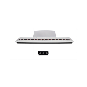 <span class=keywords><strong>Piano</strong></span> numérique compact 88 touches MIDI blanc et marron, <span class=keywords><strong>facile</strong></span> à <span class=keywords><strong>jouer</strong></span> pour débutants, son puissant et stable - Product Image 1