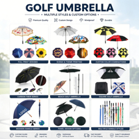 Paraguas de Golf Grande de 62 Pulgadas con Doble Toldo Ventilado y Resistente al Viento, Paraguas de Golf Profesional de Alta Calidad para Lluvia y Viento Fuerte