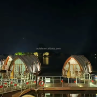 Maisons triangulaires modernes préfabriquées coupe-vent et résistantes aux tremblements de terre pour camping et hôtel