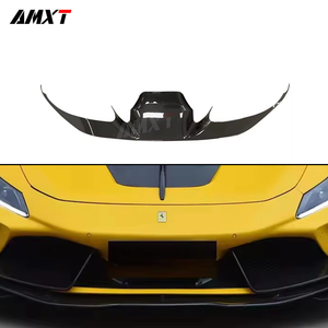 Livraison rapide de haute qualité <span class=keywords><strong>prix</strong></span> de vente entier Kits de carrosserie de séparateur de lèvre de pare-chocs avant supérieur en Fiber de carbone sèche pour Ferrari <span class=keywords><strong>F8</strong></span> - Product Image 1