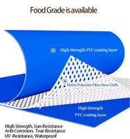 3*1.5 * 1mPiscine polyvalente en tissu PVC avec structure galvanisée à chaud de haute qualité Garantie 1 an pour l'aquaculture