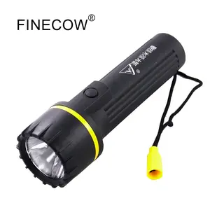 812 High-quality PVC waterproof material LED strong flashlight for diving lighting