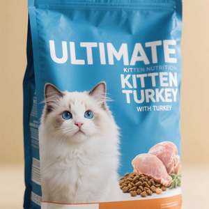 Bolsa de Arena para Gatos con Logotipo Personalizado, Impresa en Huecograbado, de Grado Alimenticio, a Prueba de Humedad, de Plástico Vacío, con Cierre de Cremallera y Asa Superior - Product Image 1