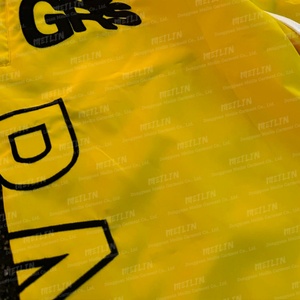 Custom High Quality Yellow Sports Running Oversized Baggy <b>Nylon</b> Pants <b>Jogger</b> Polyester 3D Embroidery <b>Nylon</b> Track Pants - Product Image 5