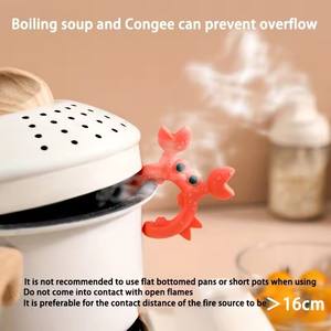 Repose-cuillère en silicone Gadget <span class=keywords><strong>de</strong></span> cuisine en forme <span class=keywords><strong>de</strong></span> <span class=keywords><strong>crabe</strong></span> Porte-cuillère anti-brûlure Porte-spatule anti-débordement Clip pour ustensile <span class=keywords><strong>de</strong></span> cuisine - Product Image 5