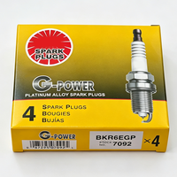 Bougies d'allumage en platine BKR6EGP 7092 pour voitures, compatibles avec Toyota Corolla, Vios, Suzuki Swift, BYD, Geely et Volvo.