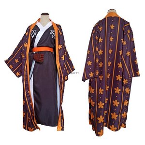 Costume de cosplay d'anime Roronoa <span class=keywords><strong>Zoro</strong></span>, robe kimono du pays de Wano, tenue complète, costume d'Halloween, costume de carnaval, Ecoparty - Product Image 4