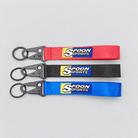 Porte-clés de voiture en sangle tressée avec mousqueton métallique et porte-clés, étiquette logo pour accessoire promotionnel automobile
