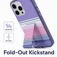Coque de téléphone portable antichoc 2-en-1 avec support et porte-cartes, design à carreaux gaufré en TPU+PC, pour 15 Pro Max 17 Pro – Offre Spéciale Luxe