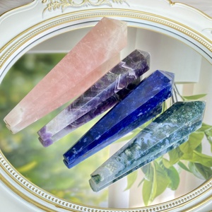 批发天然高品质治疗水晶石根棒点灵气宝石水晶占卜权杖装饰礼品 - Product Image 1