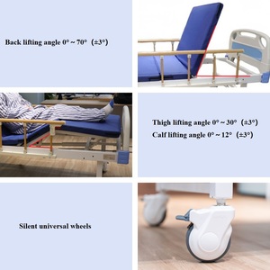 Cama Médica Manual <span class=keywords><strong>de</strong></span> Doble Manivela con ABS, Cama <span class=keywords><strong>de</strong></span> Hospital <span class=keywords><strong>de</strong></span> Dos Funciones para Cuidado en el Hogar <span class=keywords><strong>de</strong></span> Ancianos, Enfermerí<span class=keywords><strong>a</strong></span> <span class=keywords><strong>de</strong></span> Pacientes Hospitalarios - Product Image 4