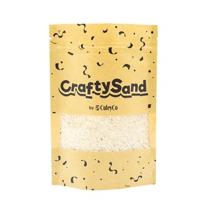 Vật liệu tái chế in ống đồng thực phẩm đóng gói <span class=keywords><strong>Ziplock</strong></span> đứng lên túi bao bì giấy kraft phân hủy sinh học với cửa sổ - Product Image 1