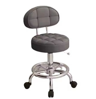 Chaise de bureau de médecin de haute qualité tabouret de laboratoire tabouret rond pivotant tabouret de Salon réglable en hauteur avec dossier