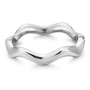 Nouveauté Bijoux fantaisie <span class=keywords><strong>Bracelet</strong></span> irrégulier pour femmes en alliage de zinc Design original Bracelets et joncs classiques à motif ondulé - Product Image 3