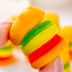 Bonbons Gommes en Gros en Forme de Hamburger, Style Western Personnalisé, Sucrés et Fruités, en Sachet Multicolore - Product Image 3