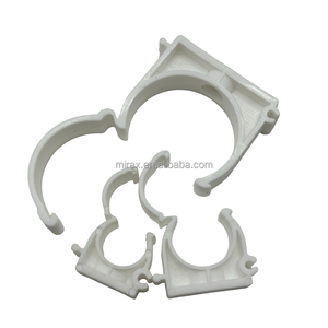 PVC <strong>Pipe</strong> Clamps U-Shaped <strong>25mm</strong> <strong>Clips</strong> with cover for Water <strong>Pipe</strong> Plastic Hose Holder - Product Image 2