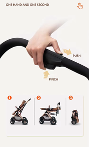 Poussettes légères pour bébés allemandes, siège <span class=keywords><strong>auto</strong></span> 3 en 1, poussette pour nouveau-né, porte-bébé, poussette de voyage légère pour bébé - Product Image 5