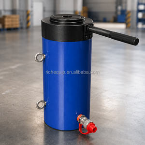 Vérin hydraulique autobloquant à simple effet avec verrouillage automatique de la écrou, capacité 500 tonnes, pour levage lourd en pont et exploitation minière - Product Image 4